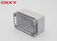 Caixa pequena plástica do ABS com a caixa de junção elétrica exterior impermeável 110*80*70 da caixa de junção da tampa transparente do PC milímetro